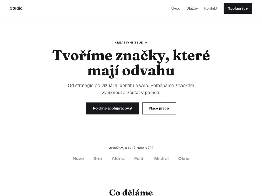 Studio & portfolio